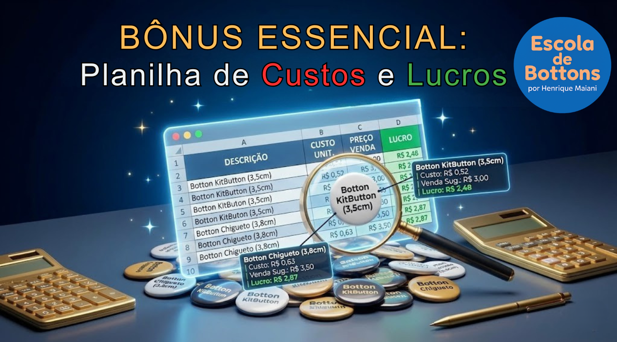 Planilha de custos e lucros